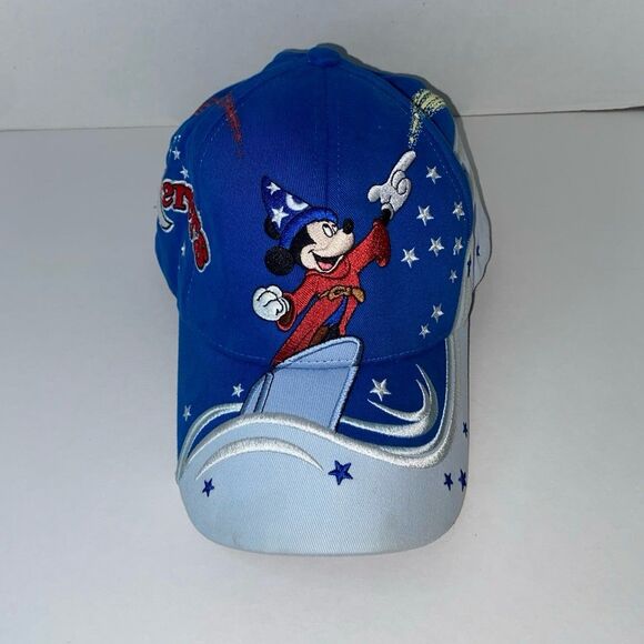 Walt Disney World Resort Mickey Fantasia Sorcerer Hat Baseball Cap Youth - Picture 1 of 8